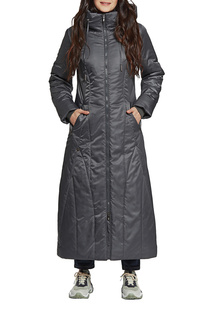 Пуховик женский D`imma 2104 серый 56-170