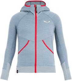 Толстовка Для Активного Отдыха Salewa 2020 Puez Hybrid Pl G Fz Blue Fog Melange (Рост:128)
