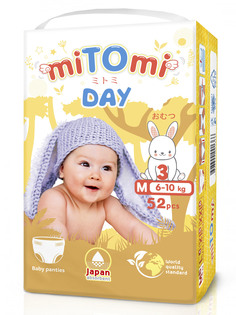Подгузники-трусики miTOmi Day M (6-10 кг), 52 шт.