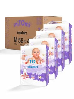 Подгузники-трусики miTOmi Comfort M (6-10 кг), 4x58 шт.
