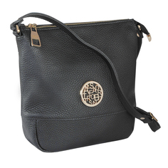 Кросс-боди женская Alessandro Birutti 150 черная маленькая