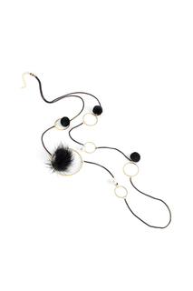 Колье 10120141 Selena черное/золотистое