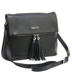 Кросс-боди женская Alessandro Birutti 4063 черная средняя