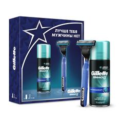 Подарочный набор Gillette Mach3 Start бритва с 1 кассетой+гель д/бритья Gillette Mach3