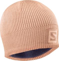 Шапка Salomon 2020-21 Logo Beanie Tropical Peach/Salmon (Us:one Size)