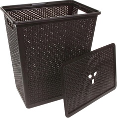 Корзина для белья BranQ NATURE, 35л, прямоугольная, 40х27х46см, венге, BQ1203ВНГ