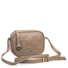 Кросс-боди женская Alessandro Birutti 4023 бежевая маленькая