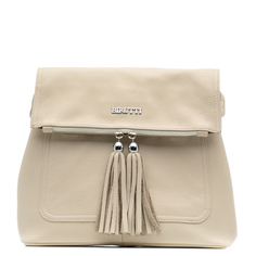 Кросс-боди женская Alessandro Birutti 4063 бежевая средняя