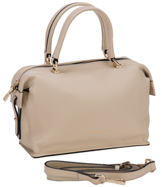 Сумка женская Alessandro Birutti 13-228-1 бежевая средняя