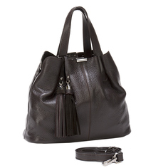 Сумка женская Alessandro Birutti 169 коричневая средняя