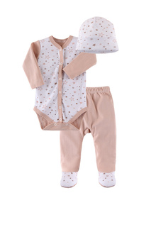 Комплект (шапочка, боди, ползунки) НАША МАМА 333994/68 р.68