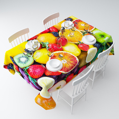 Скатерть, СИРЕНЬ, Фруктовый микс, 145х120см