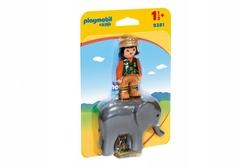 Конструктор Playmobil Смотритель зоопарка со слоном 9381