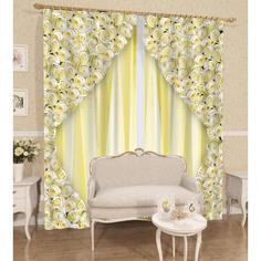 Комплект Фотошторы габардин, СИРЕНЬ, Золотое искушение, 145х260см, 2шт