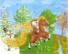 Картина по номерам Paintboy PK76001 На коне (Долотов Алексей) 40х50см