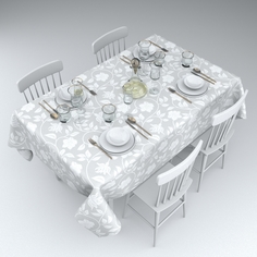 Скатерть, СИРЕНЬ, D 145 Флорида, 145х220см