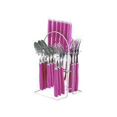 Столовый набор из 25 предметов Peterhof PH-22107D розовый