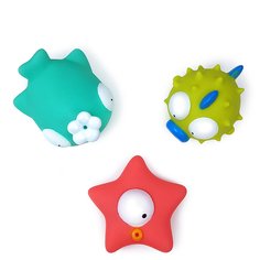 Игрушка для ванной Морские животные, 3 штуки морская звезда, рыба-ёж, китенок ЯиГрушка