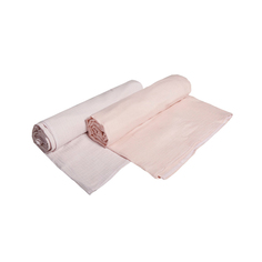 Комплект из 2-х пеленок Bambola, 100х130 см цвет: пудровый, лотос