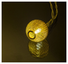 Гирлянда светодиодная Perfeo Шар 2, 10LED, металл, 1.5м, 2хАА