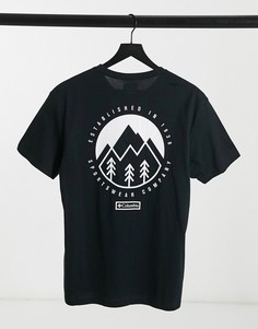 Черная футболка Columbia Cades Cove Outdoor Park-Черный