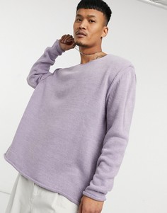 Лиловый фактурный oversized-джемпер ASOS DESIGN-Фиолетовый