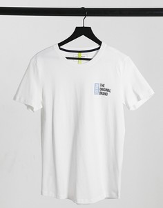 Белая футболка с логотипом на груди Tom Tailor-Белый