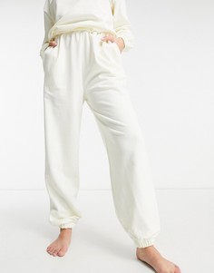 Oversize-джоггеры для дома цвета экрю от комплекта ASOS DESIGN-Кремовый