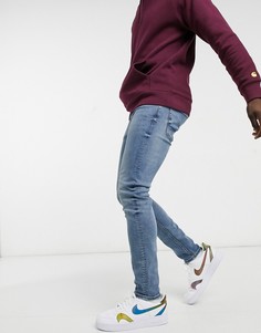 Синие джинсы скинни ASOS DESIGN-Голубой