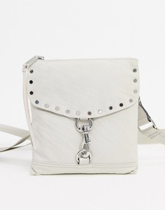 Бежевая нейлоновая сумка через плечо с клапаном Rebecca Minkoff-Бежевый