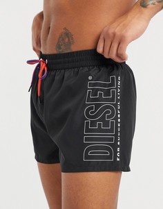 Шорты для плавания с логотипом Diesel Sandy-Черный
