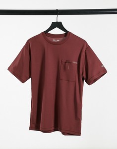 Спортивная футболка с карманом ASOS 4505-Красный