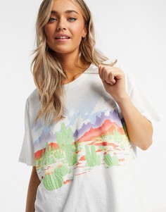 Белая футболка в стиле oversized Wrangler-Белый