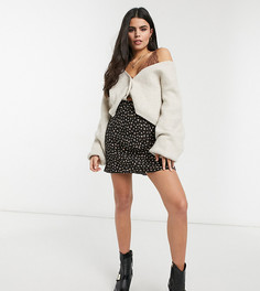 Юбка-комбинация мини с цветочным принтом ASOS DESIGN Petite-Многоцветный