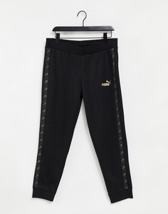 Черно-золотистые джоггеры PUMA Amplified-Черный цвет