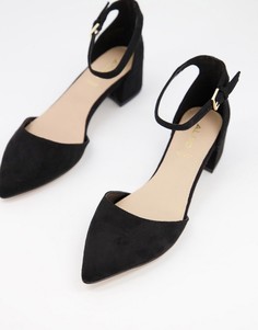 Черные туфли на среднем каблуке с острым носком Aldo-Черный