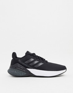Черно-белые кроссовки adidas Running Response SR-Черный цвет