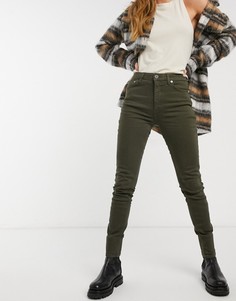 Зеленые джинсы скинни с завышенной талией из органического хлопка French Connection-Зеленый цвет