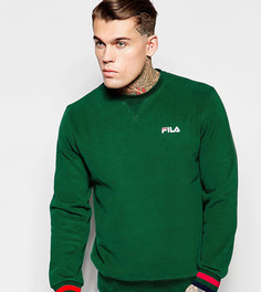 Свитшот с маленьким логотипом Fila Black-Зеленый