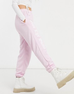 Джоггеры со слоганом сбоку Skinnydip x Jade Thirlwall (от комплекта)-Розовый цвет