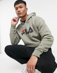 Бежевый худи с логотипом Fila