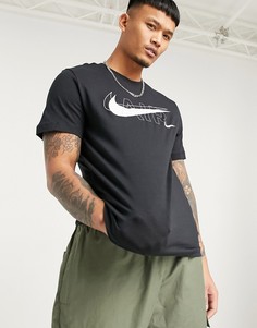Черная футболка с принтом Nike Air-Черный цвет