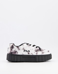 Черные низкие кроссовки Fila Sandblast-Черный цвет