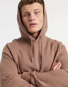 Худи без застежки коричневого цвета New Look-Коричневый