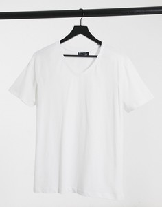 Белая футболка с V-образным вырезом ASOS DESIGN-Белый