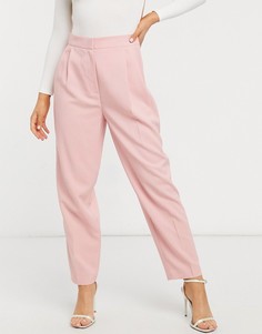 Суженные книзу брюки розового цвета ASOS DESIGN-Розовый цвет
