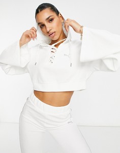 Худи белого цвета Puma Icons 2.0 Fashion-Белый