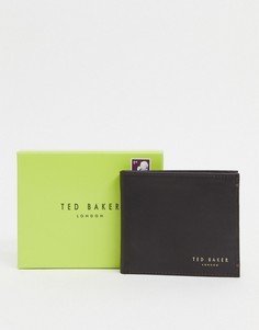 Кожаный бумажник коричневого цвета Ted Baker-Коричневый цвет