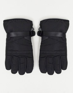 Черные горнолыжные перчатки Consigned-Черный цвет