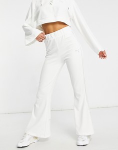 Белые широкие брюки PUMA Icons 2.0 Fashion-Белый